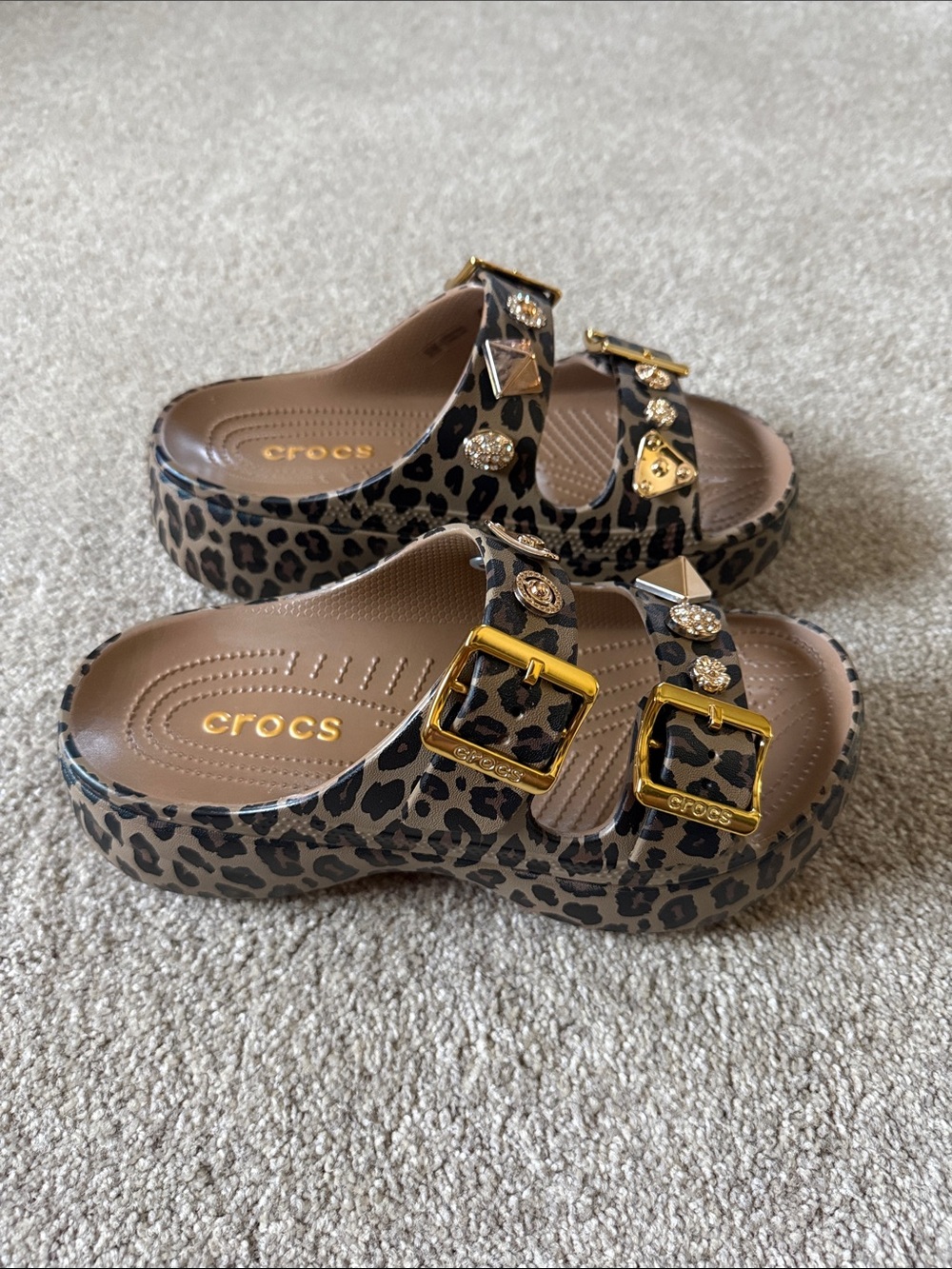 NWOT Limited Edition/Rare Women’s Crocs Saturday Leopard Platform 8 - Picture 3 of 6